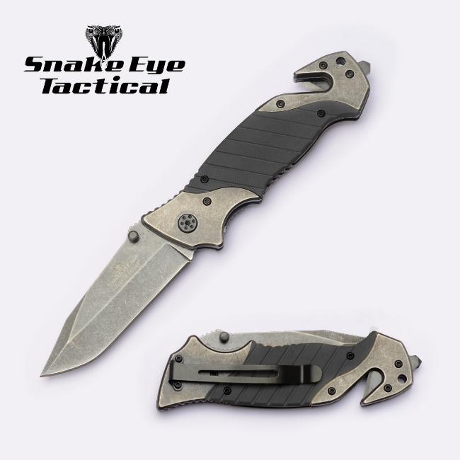 Snake Eye Tactical Heavy Duty Rescue Style knife SE1369BK