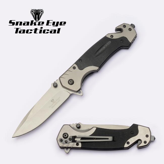 Snake Eye Tactical Heavy Duty Rescue Style Knife SE1370PB