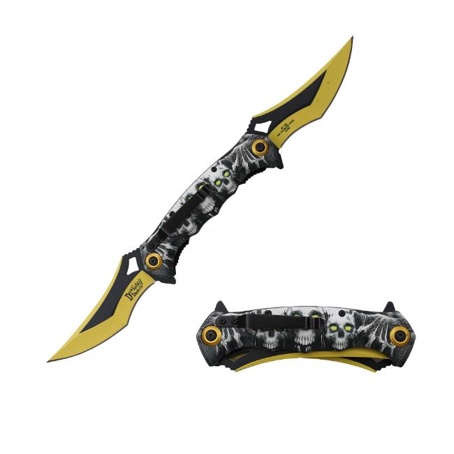 Dark Fantasy Blades Twin Blade Fantasy Spring Assist KNIFE 183YL