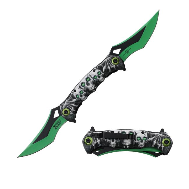 Dark Fantasy Blades Twin Blade Fantasy Spring Assist KNIFE 183GR