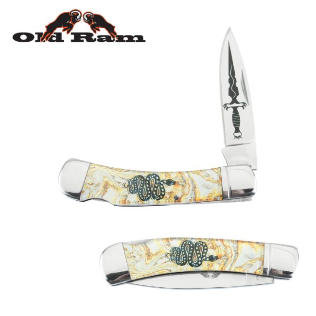 Old Ram 5372-2 Lock Back Manual Folding KNIFE