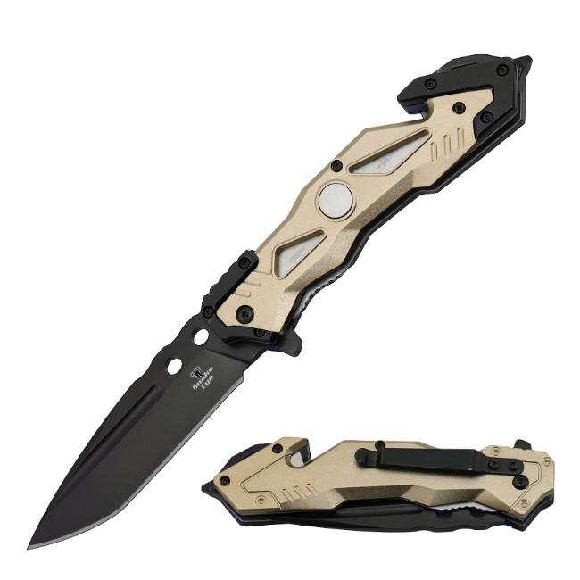 Snake Eye Tactical Rescue Style Assisted Pocket Knife SE-0406DT