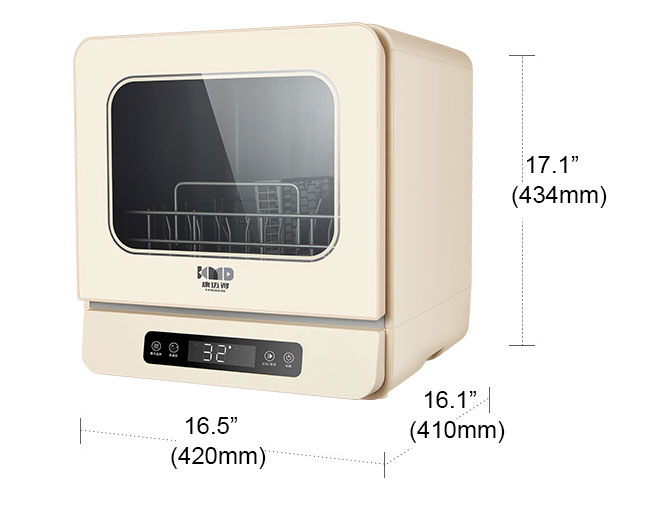 Portable Countertop Dishwasher 5 Washing Programs