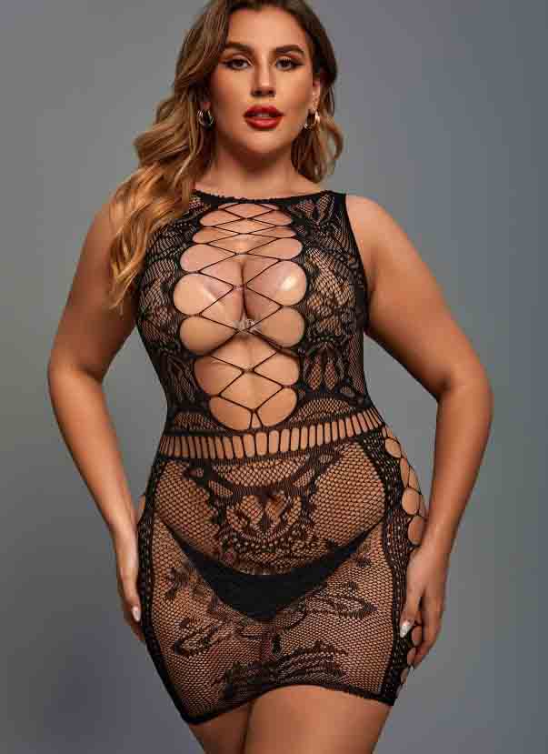 Ladies Sexy Plus size Seamless Mine DRESS