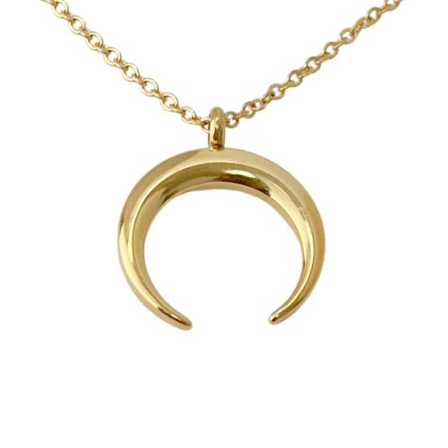 Double horn necklace celestial