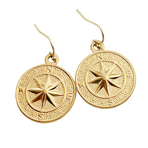 Nautical compass Steampunk pirate earrings COSTUME accessories