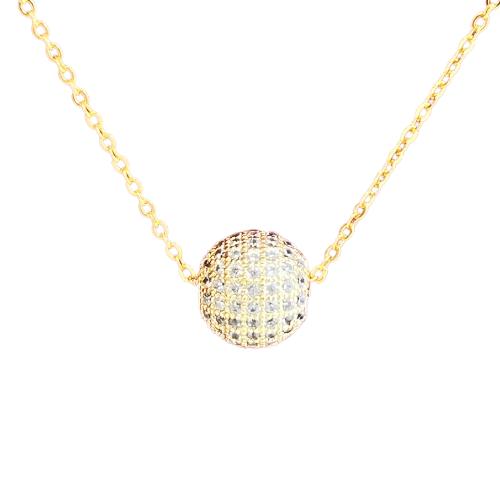 Ethereal gold sun ball sunshine celestial necklace