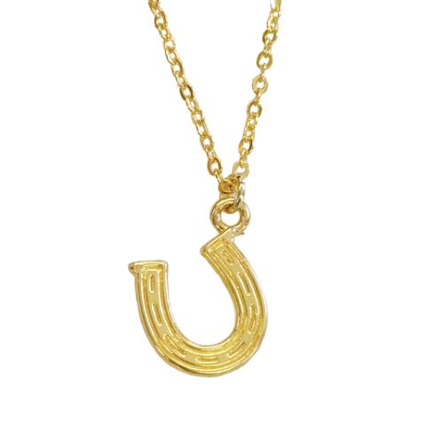 Horseshoe kawaii cute good luck western cowgirl necklace