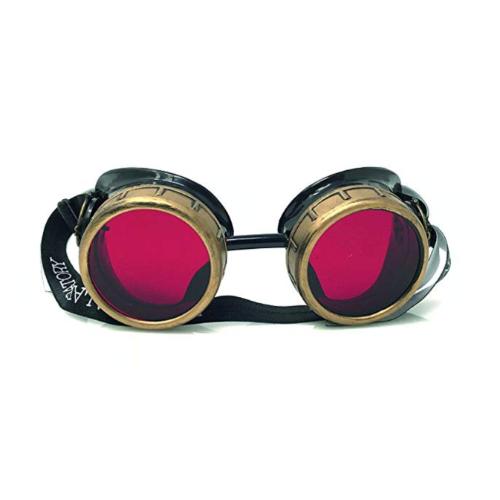 COSTUME aviator vintage pilot goggles party gift welding frame