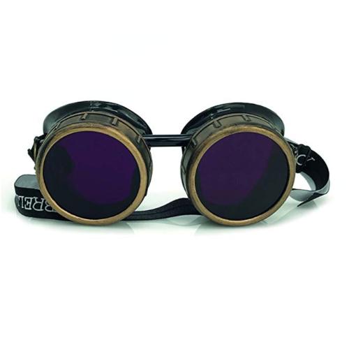 COSTUME aviator vintage pilot goggles party gift welding frame