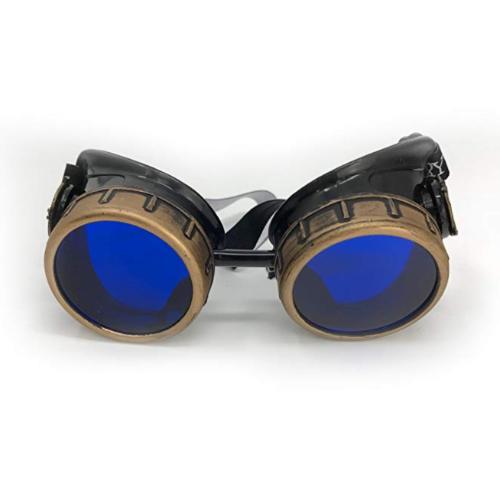 COSTUME aviator vintage pilot goggles party gift welding frame