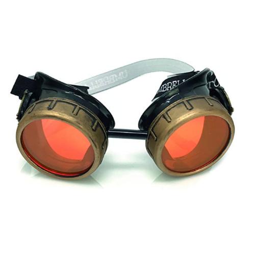 COSTUME aviator vintage pilot goggles party gift welding frame