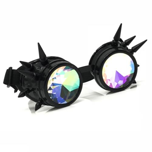 Trippy spiked kaleidoscope dance goggles party gift psychedelic