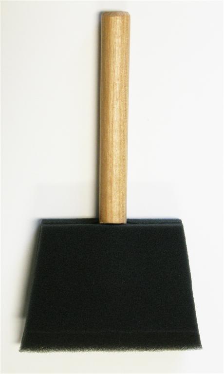 4'' Jen Foam Brush with Wood HANDLE pk 24