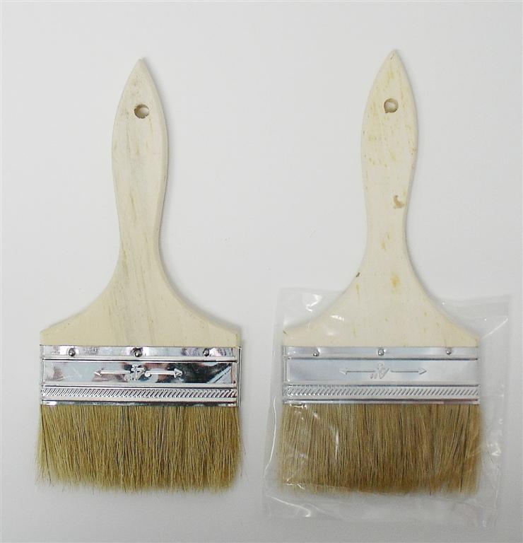 4'' Natural White Bristle CHIP Brush, Inner pack 12, Case pack 144