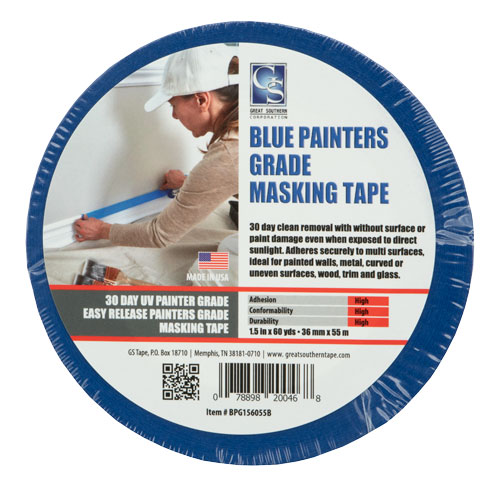 MASKING TAPE 1.5'' X 60YD BLUE PAINTERS 32\15