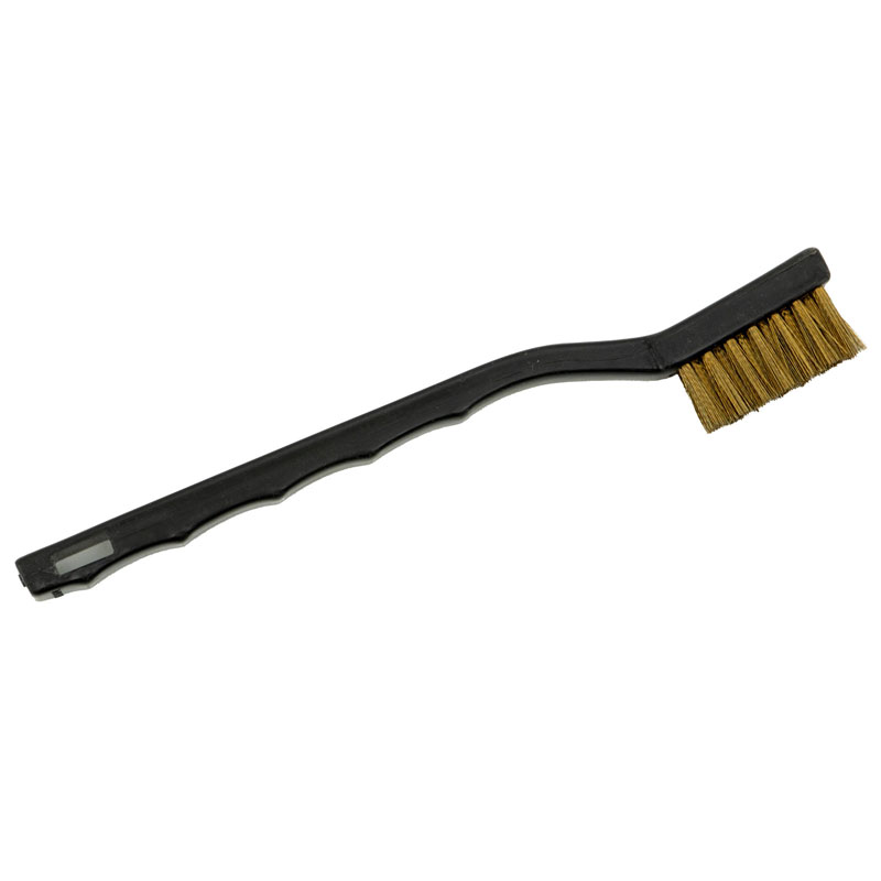 MINI WIRE BRUSH, BRASS BRISTLES, BLASTIC HANDLE 24-48\3