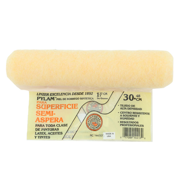 ROLLER COVER 12'' 1/2'' NAP SYNTHETIC LAMBSKIN YELLOW 12\