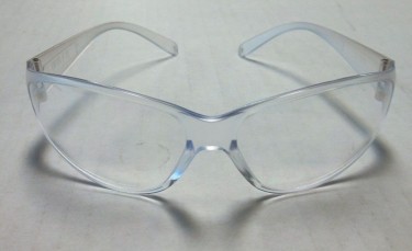 SAFETY GLASSES, WRAP AROUND STYLE, CLEAR LENSES