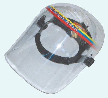 SAFETY FACE SHIELD, COVERS YOUR WHOLE FACE FROM SPRAY OR SPLATTER