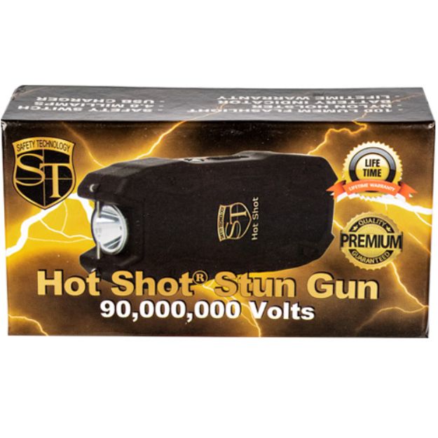 Hot Shotstun gun withflashlight and BATTERY Meter Black