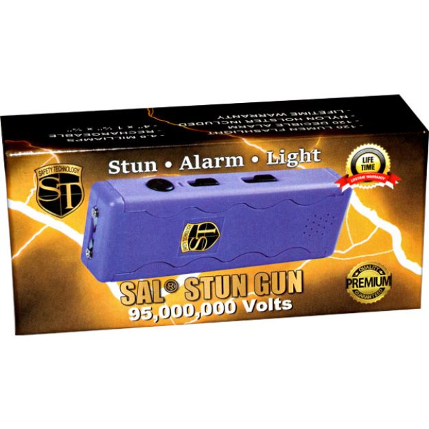 SAL Stun Gun with Alarm and FLASHLIGHT Purple