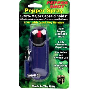 Pepper Shot 1.2% MC 1/2 oz Halo Holster BLUE