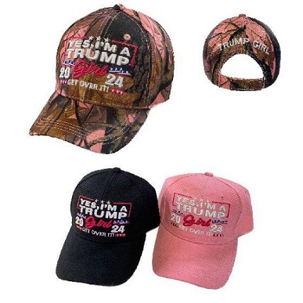 #Trump Hat ''Yes, I'm A TRUMP Girl-Get Over It'' 2024 Hat