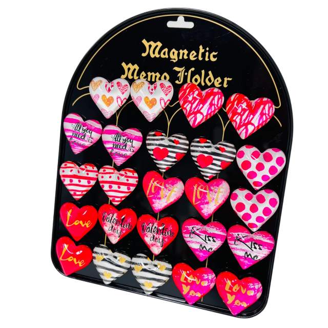 1.75'' GLASS Magnet [Heart] with Display Board