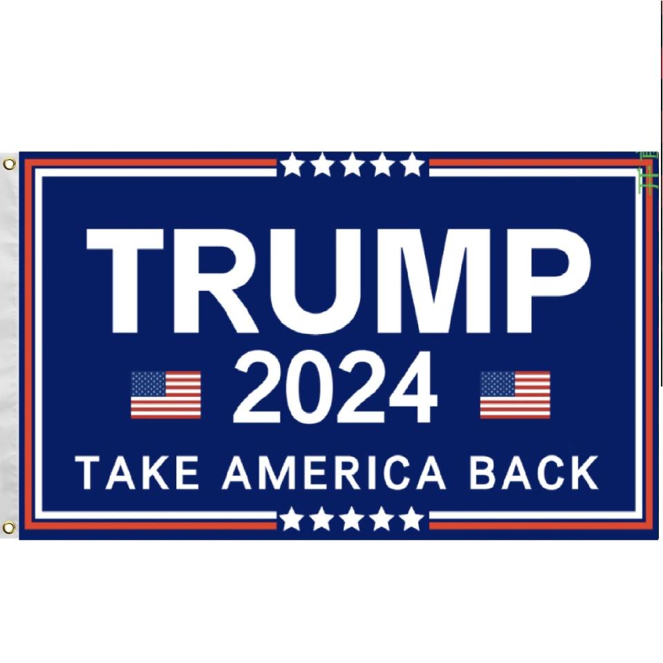 * . 3'X5' FLAG TRUMP 2024 [Take America Back] ETA: 8/05