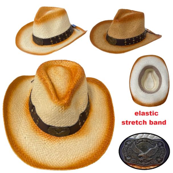 Classic Cowboy HAT [Wide HAT Band/Eagle Badge]