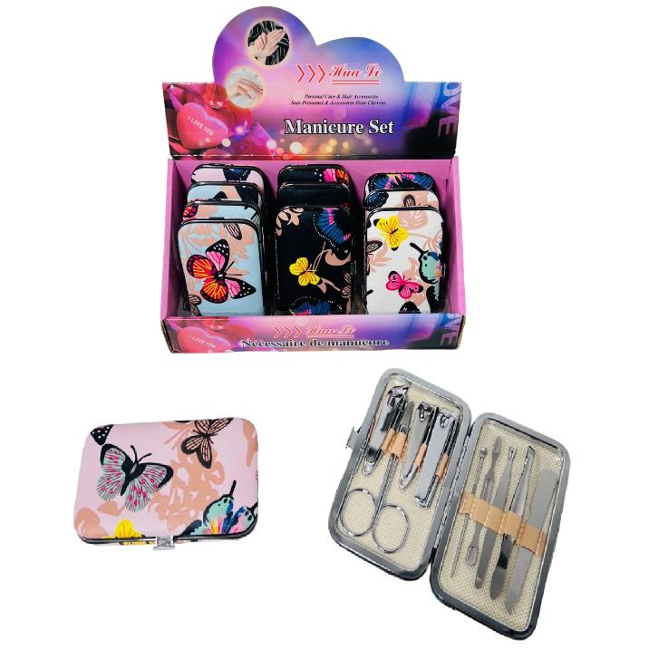 9pc Manicure CARE Set [Butterflies]