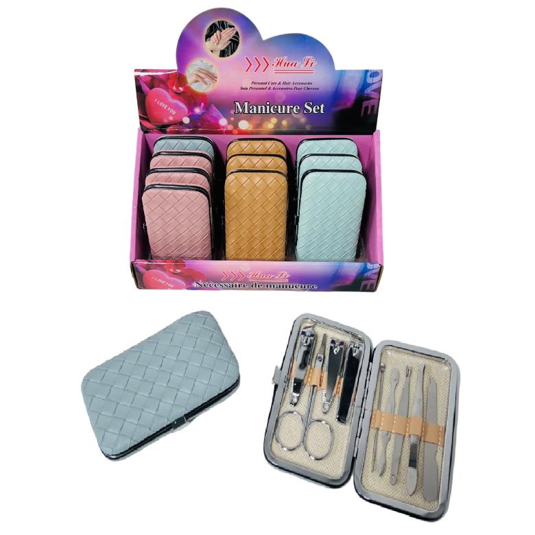 9pc Manicure CARE Set [Basketweave]