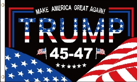 * . 3'X5' FLAG TRUMP 45-47 [MAGA] Wave FLAG