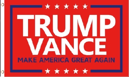 * . 3'X5' FLAG TRUMP/VANCE [MAGA] Red