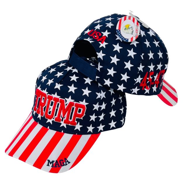 # TRUMP Hat *Stars and Stripes** 45-47 [MAGA on Bill]