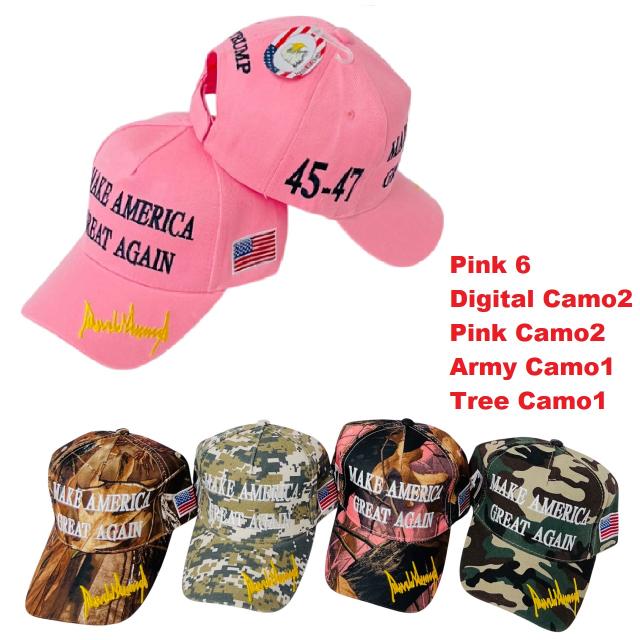 # Trump HAT [Make America Great Again] Pink & Camo