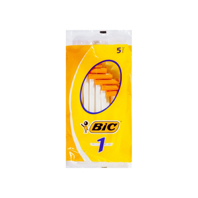 5pc 1-Blade Disposable BIC RAZOR [Original]