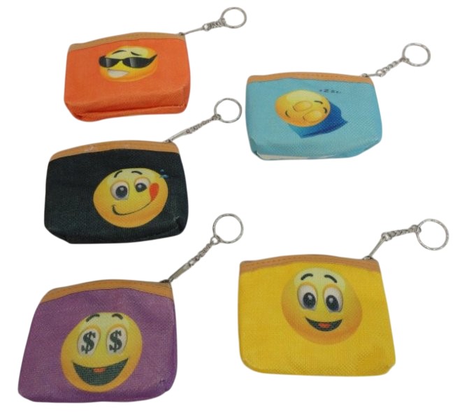 4''x3.5'' Zippered Change PURSE [Emojis]