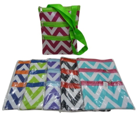 Large Cross-Body Hand BAG [Chevron]