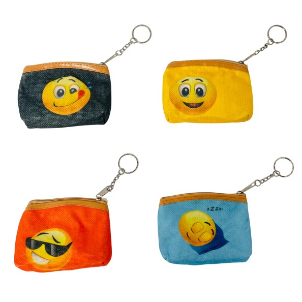 4''x3.5'' Zippered Change PURSE [Emojis]