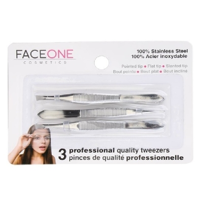 3pk COSMETIC Tweezers