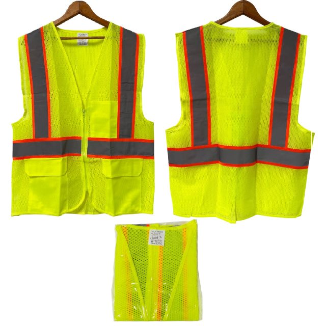 High Visibility Mesh Safety VEST [Large]