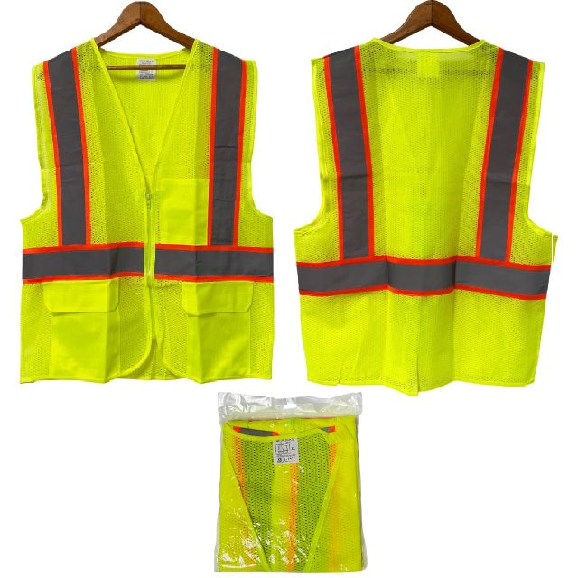 High Visibility Mesh Safety VEST [X-Large]