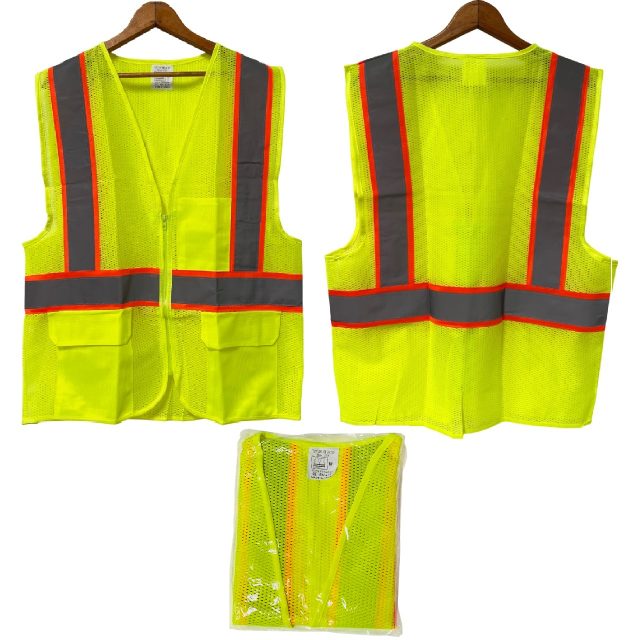 High Visibility Mesh Safety VEST [Medium]