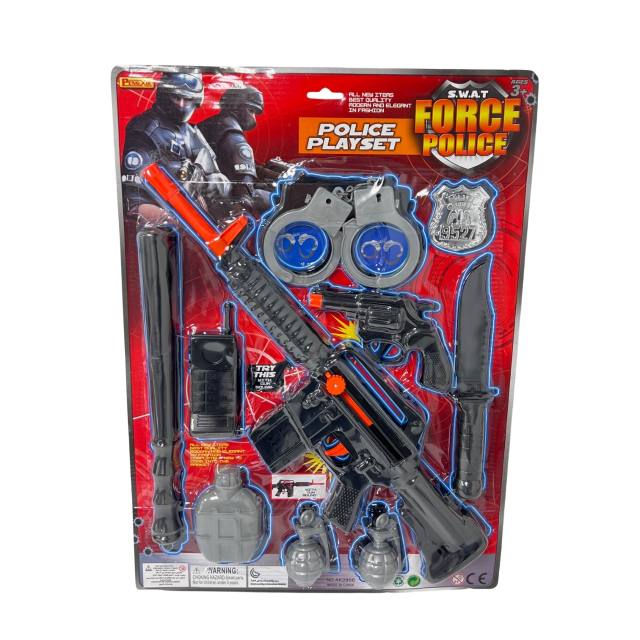 10pc SWAT Force Police Playset