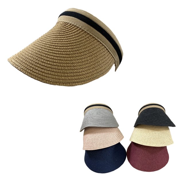 Fashion Large-Brimmed Woven Sun VISOR