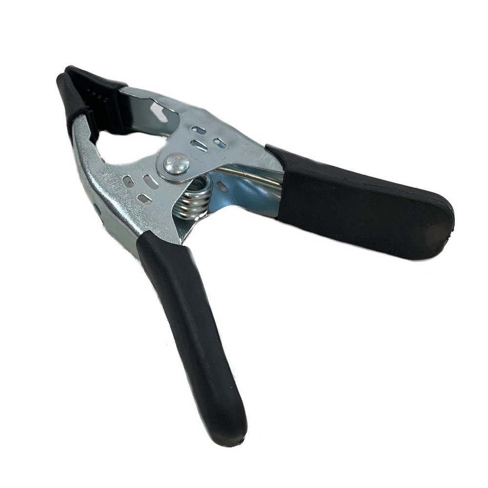 6'' Heavy Duty Metal Clamp with Rubber Tips [Black]