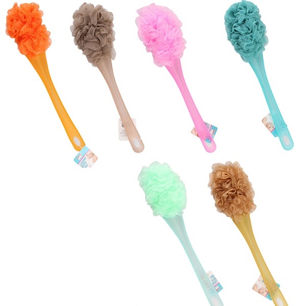 Shower Sponge Brush with Long HANDLE