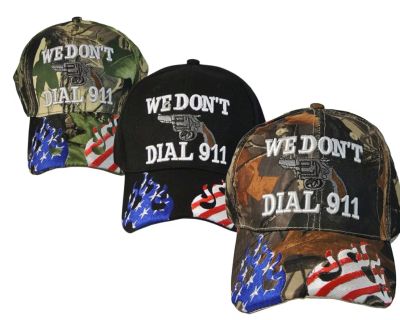 Hat We Don't Dial 911 Gun Assorted